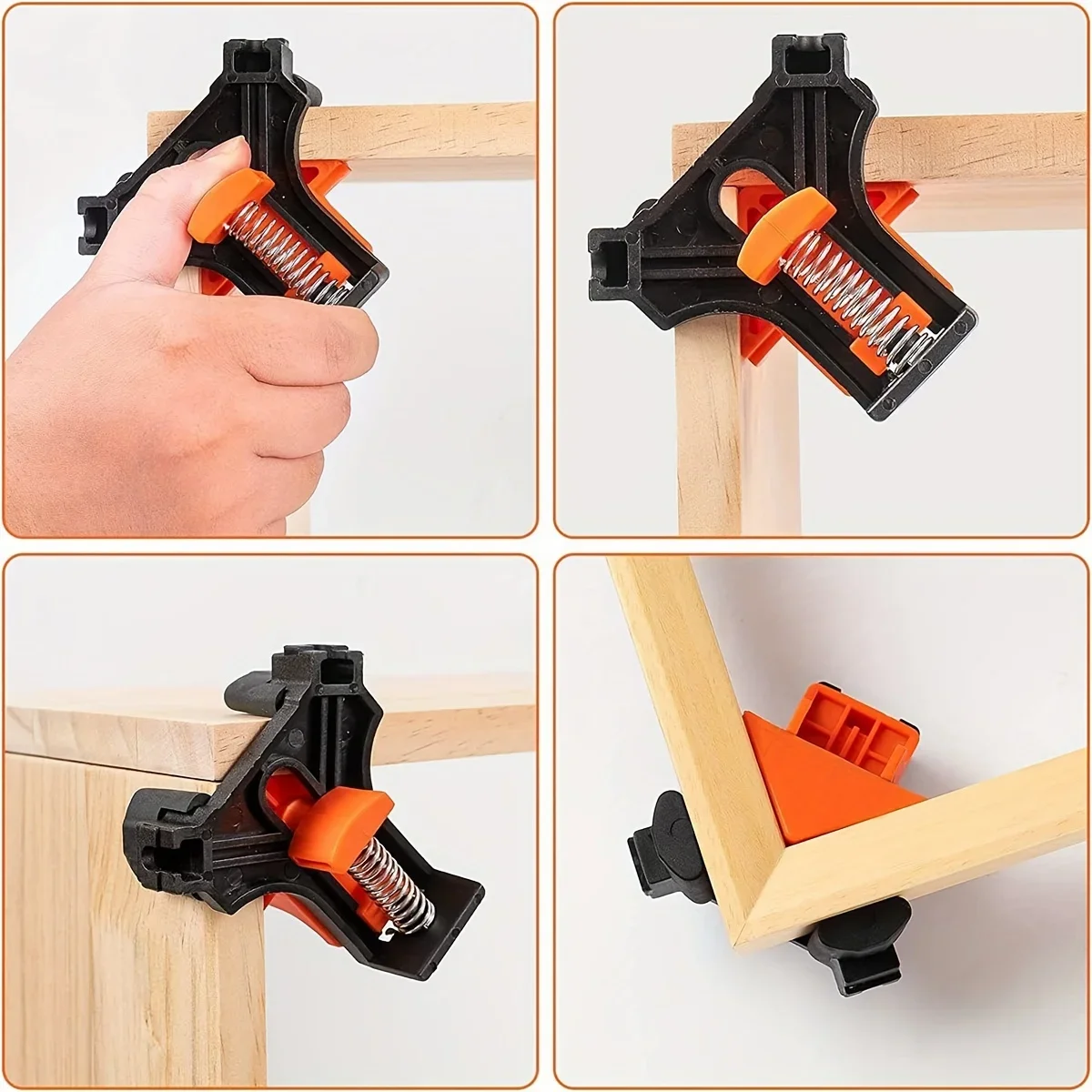Woodworking Right Angle Clamp - 4 pinces de fixation à angle