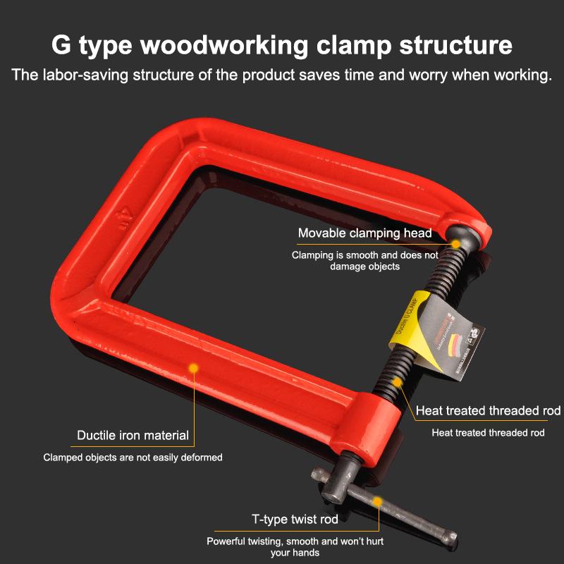Woodworking Industry - Pince en C à portée profonde,