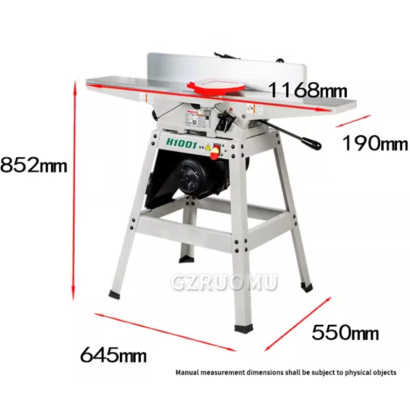 Woodworking Jointer - Raboteuse de table 6 pouces pour