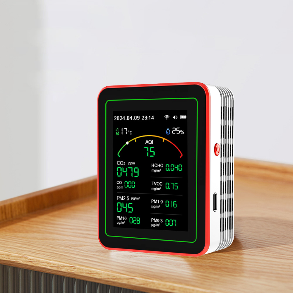 Woodworking App - Testeur WiFi portable 15-en-1 AQI PM0.3