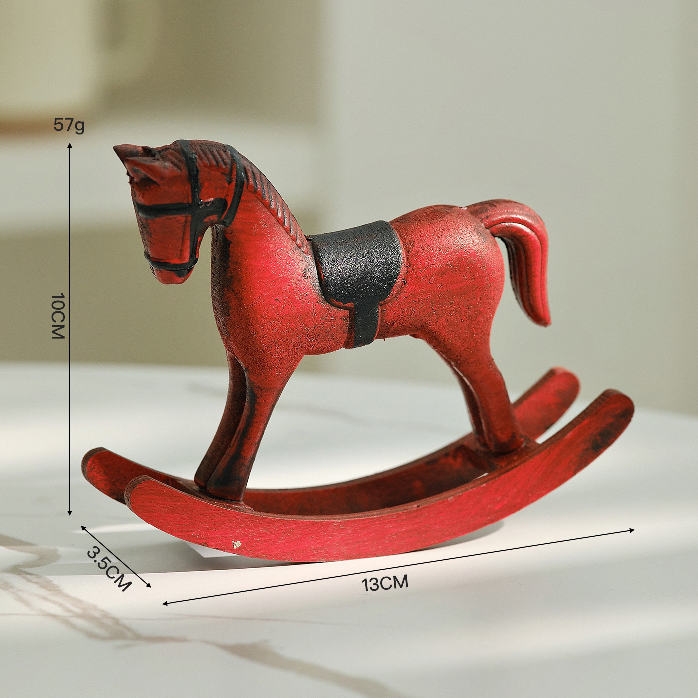 Woodworking Horse - Cheval à bascule en bois rétro