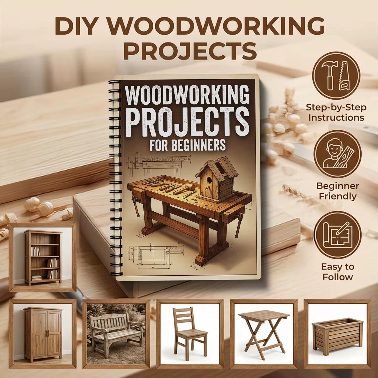 Woodworking Ebook - Livre de projets de menuiserie pour