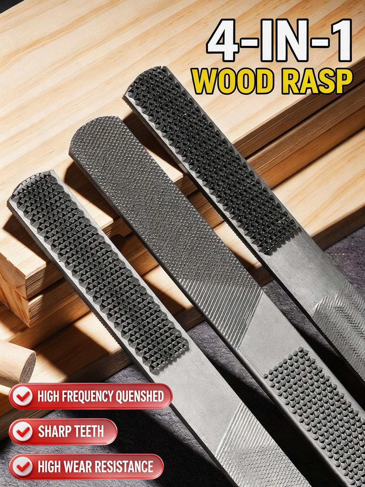 Woodworking Files And Rasps - Râpe à bois double face en