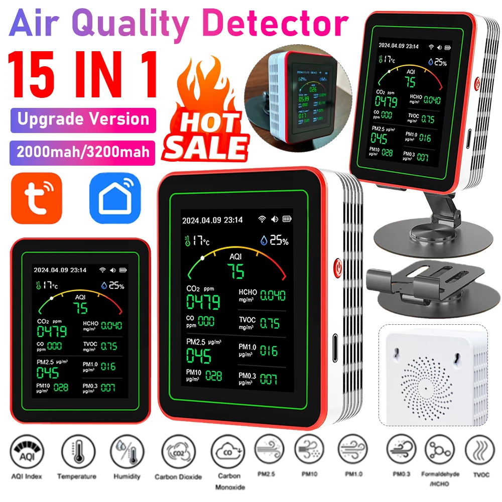 Woodworking App - Moniteur de qualité de l'air intérieur