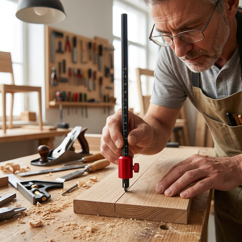 Woodworking Workshop Layout - Jauge de marquage professionnelle pour menuisier,