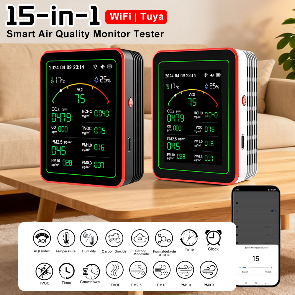 Woodworking App - Testeur intelligent de qualité de l'air