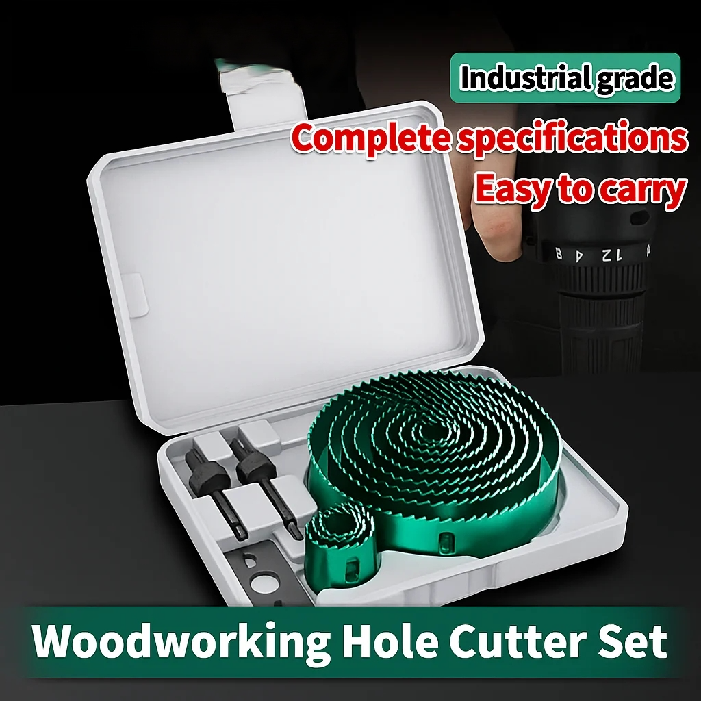 Woodworking Drill - Jeu de scies cloches 19-127 mm,