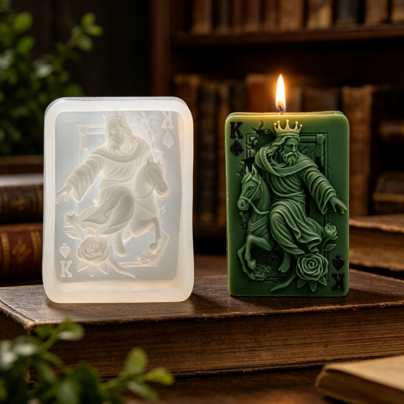 Woodworking Horse - Moule à bougie en silicone motif