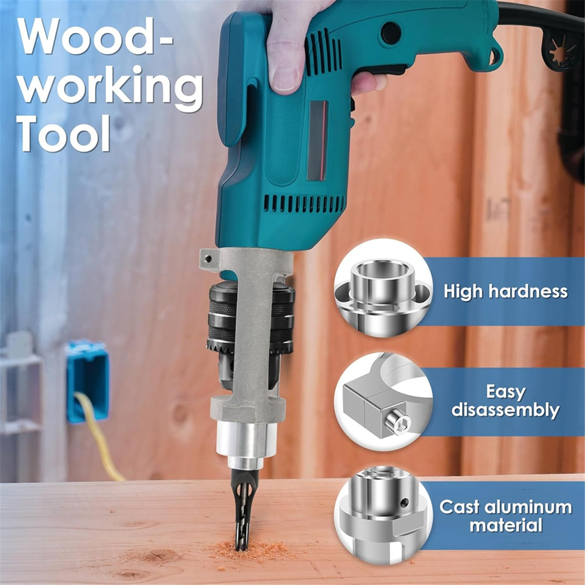 Woodworking Drill - ABNJ Adaptateur de foret à trou