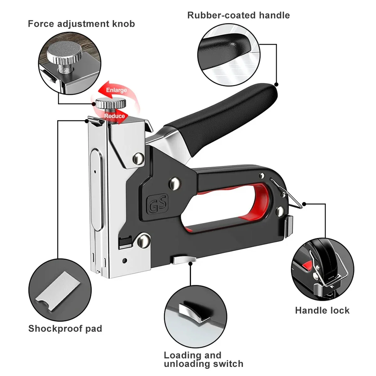 Pistolet à clous manuel 4-en-1 - Woodworking Ebook avis et prix
