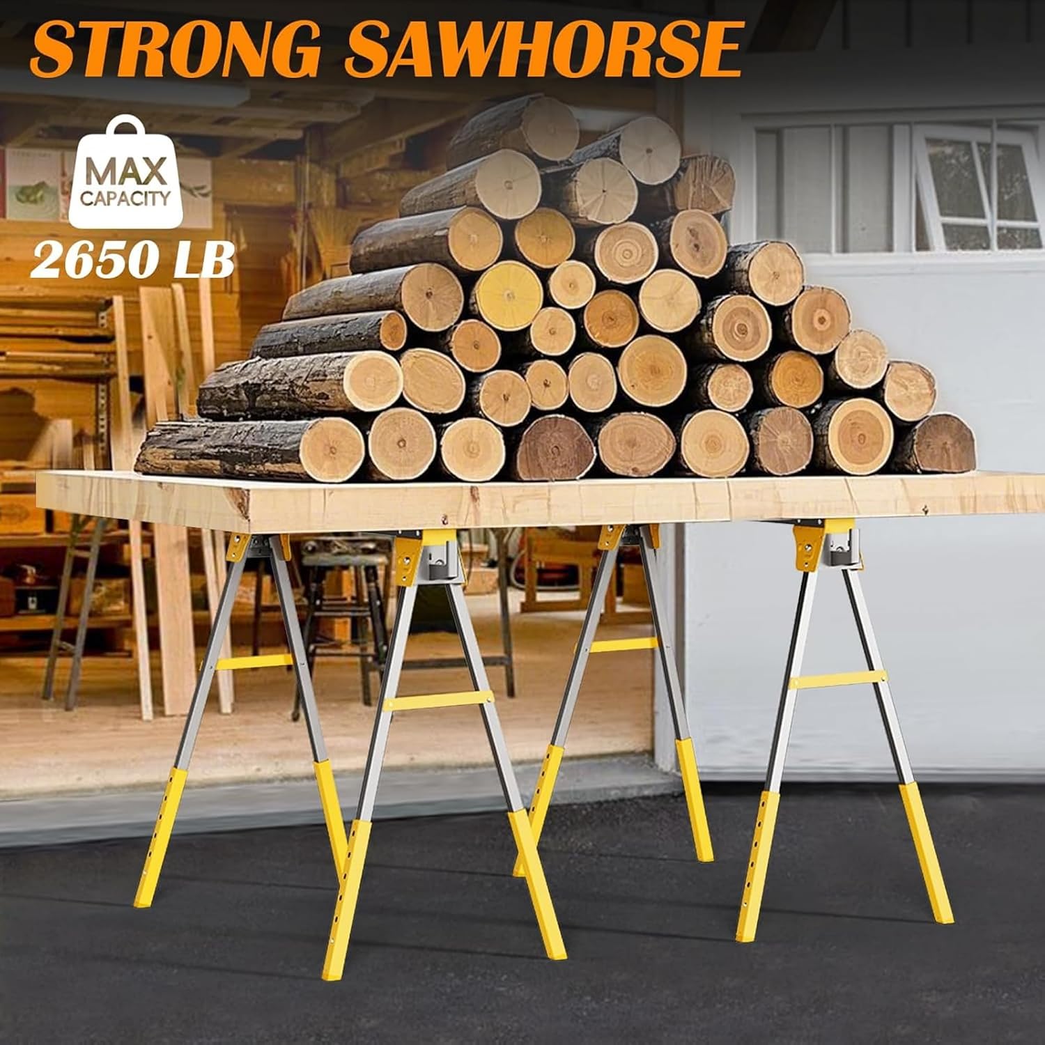 Chevalet à scie réglable en ha - Woodworking Horse avis et prix