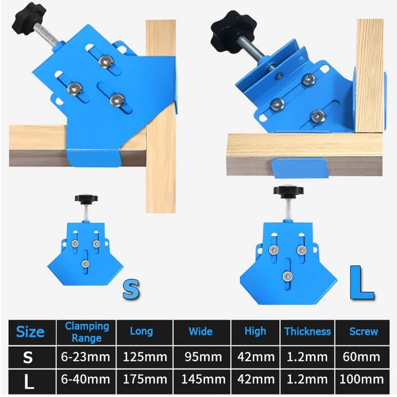 Mise à niveau du S ou L pour l - Woodworking Right Angle Clamp avis et prix