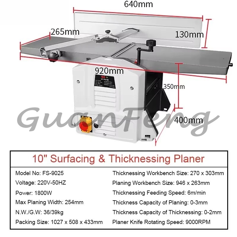 Raboteuse-Dégauchisseuse Multi - Woodworking Jointer avis et prix