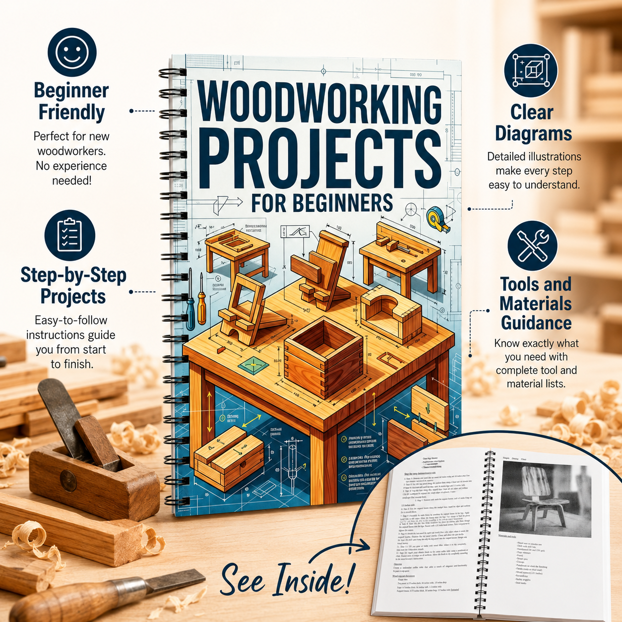 Guide de bricolage pour le tra - Woodworking Ebook avis et prix
