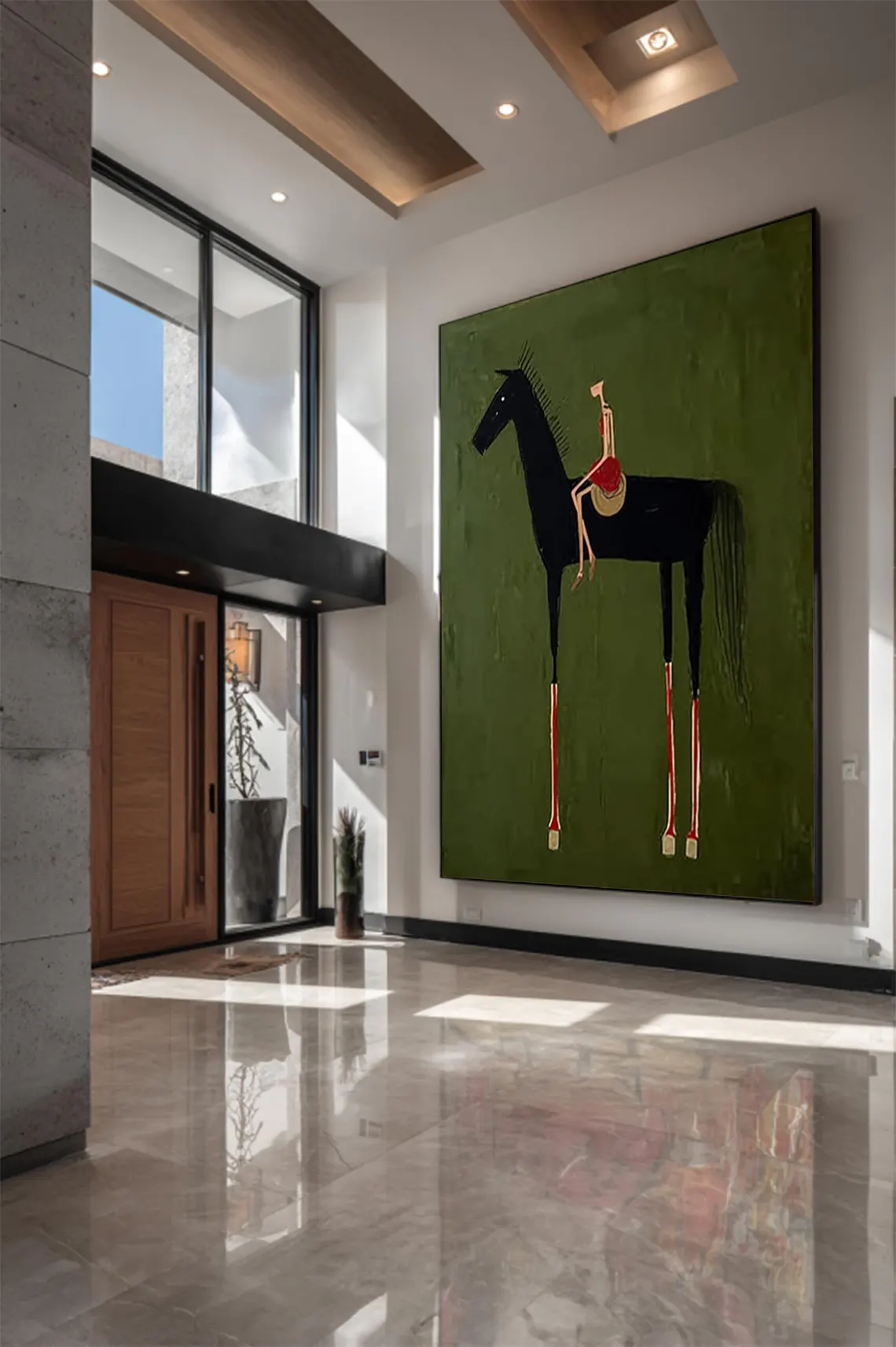 Peinture d'art équestre neutre - Woodworking Horse avis et prix