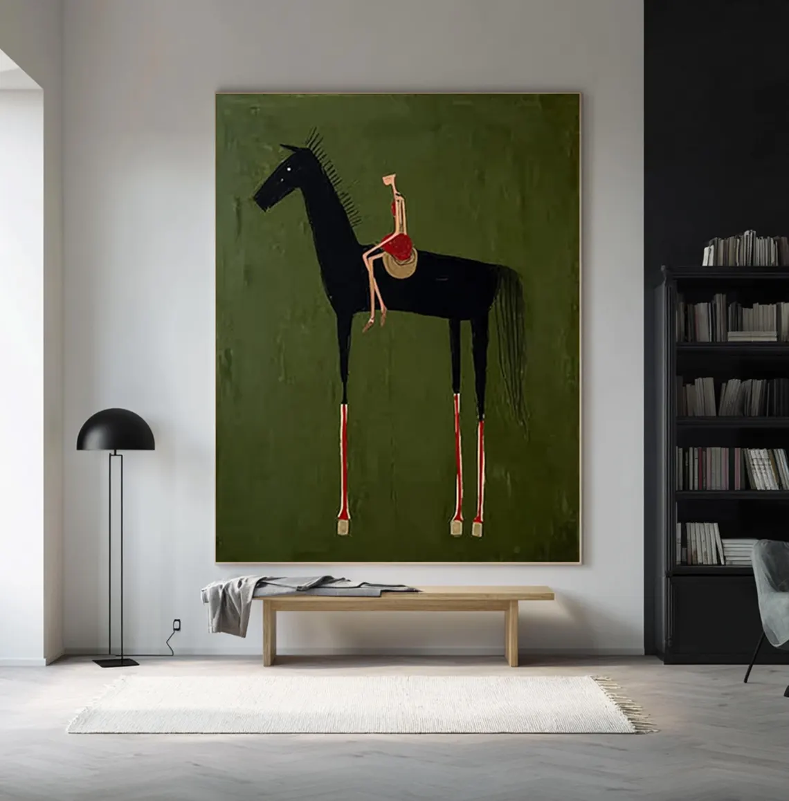 Peinture d'art équestre neutre - Woodworking Horse avis et prix