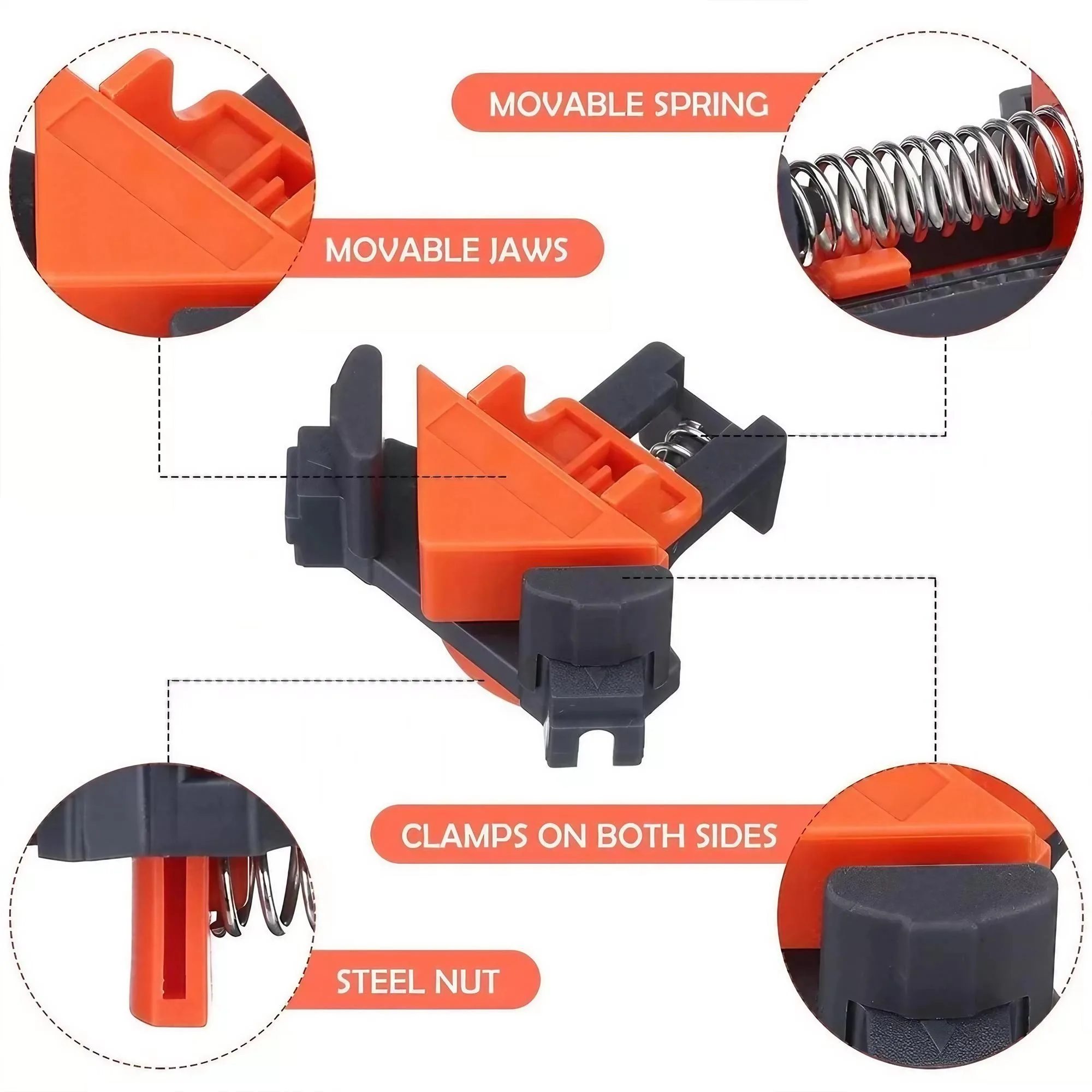 Pince d'angle premium à 90 deg - Woodworking Right Angle Clamp avis et prix
