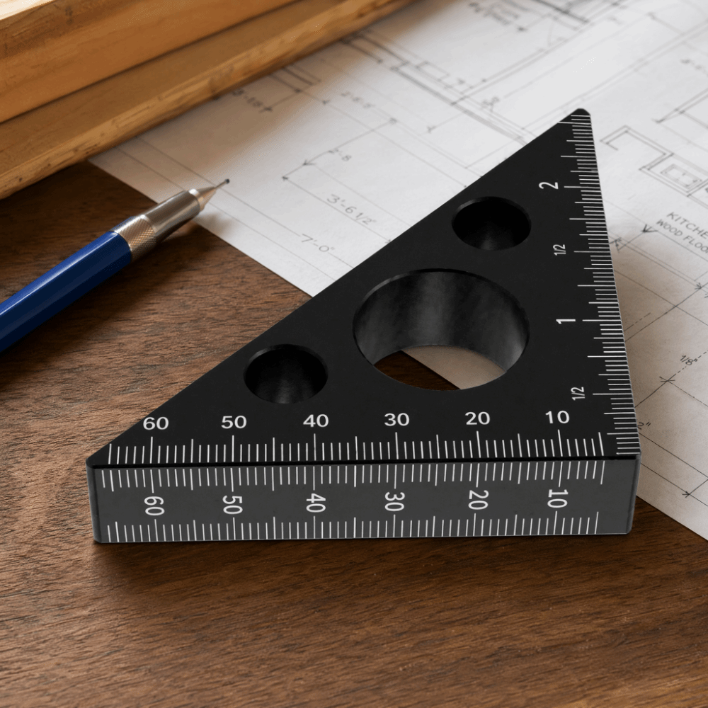 Règle triangulaire en alliage  - Woodworking Workshop Layout avis et prix